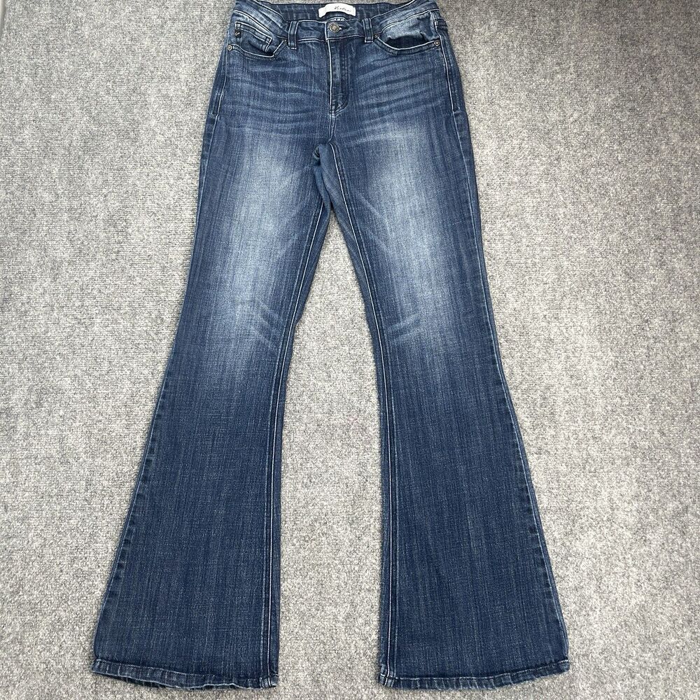 Kancan Flare Jeans Size 9/29 Dark Blue Wash Stretch Denim KC6102LOD